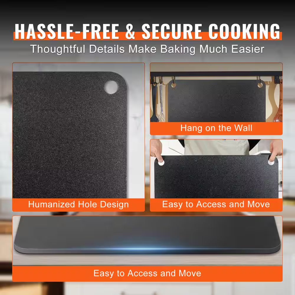Pizza Steel, 20 X 14 X 3/8In. Pizza Steel Plate for Oven, Pre-Seasoned Carbon Steel Pizza Baking Stone