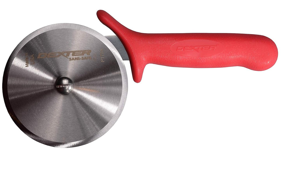 P177AR-PCP 4" Pizza Cutter | Commercial-Grade Stainless Steel Blade with Textured Red Handle | SANI-SAFE Series | Made in USA